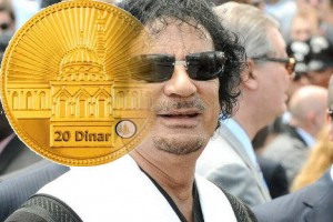 Gaddafi seals his fate with gold dinar talk.