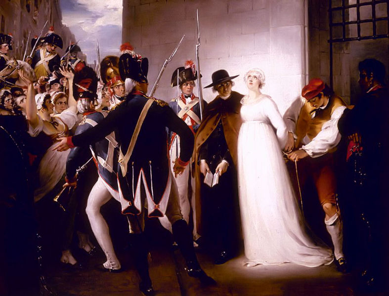 MARIE ANTOINETTE BEING TAKEN TO HER EXECUTION, 1794